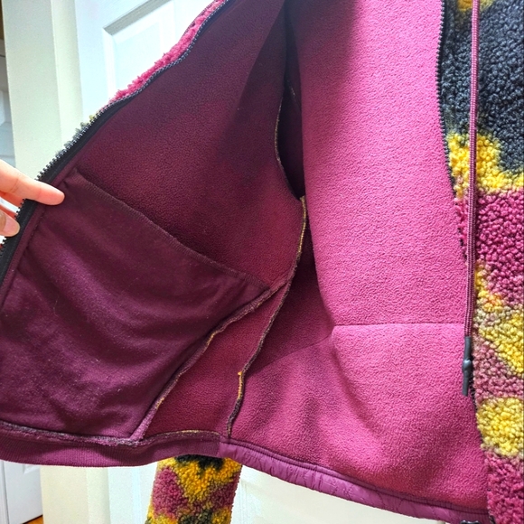 JOYLAB Multi-color Tie Dye Effect Full Zip-up Fleece Hooded Women's Jcket Medium - Picture 9 of 11